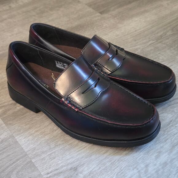 New Without Box Bostonian Flexlite Penny Loafer Men 10 Burgundy Upper Leather main image 7